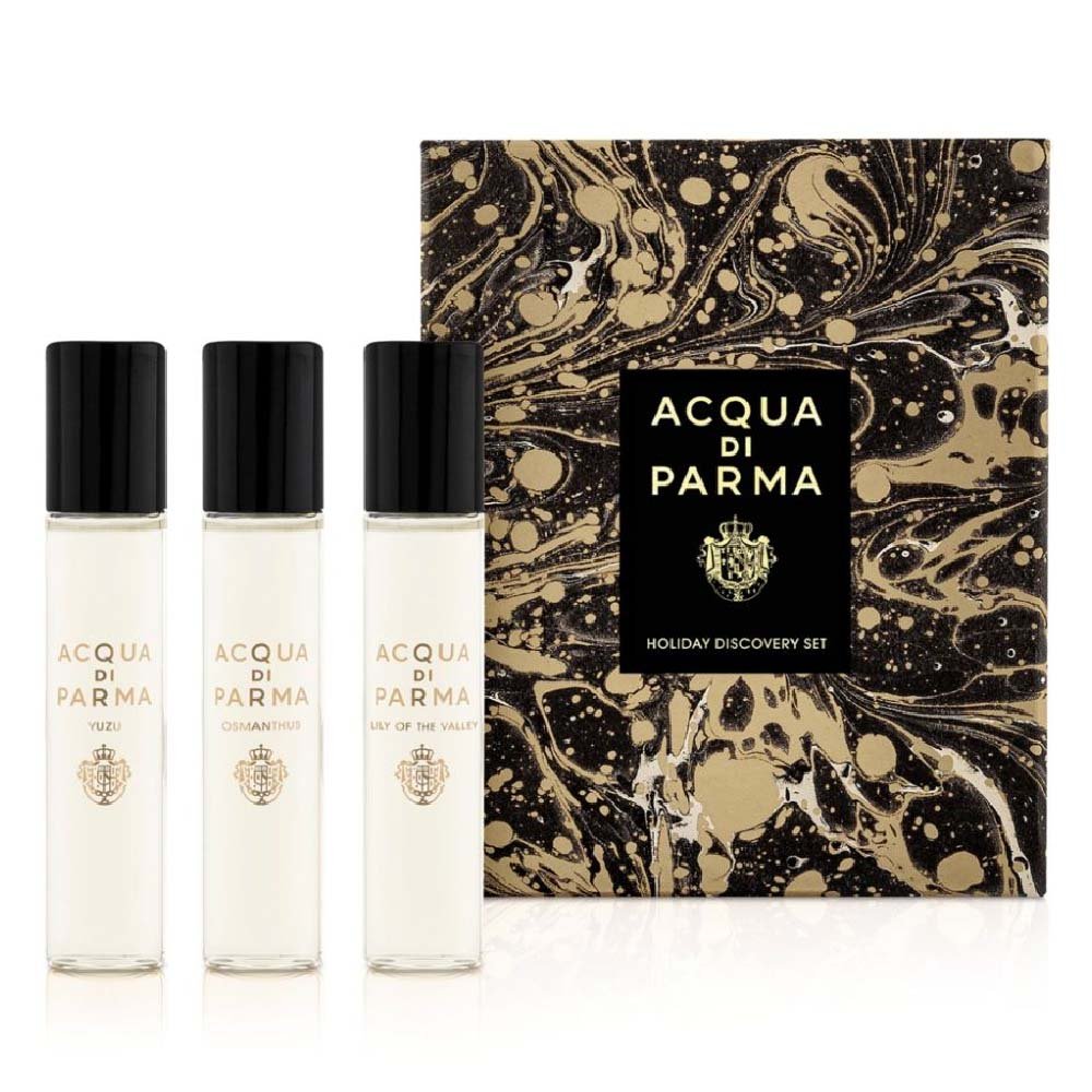 Acqua di Parma Holiday Discovery Set EDP 3 X 12ml (osmanthus + Yuzu + Lily of The Valley)